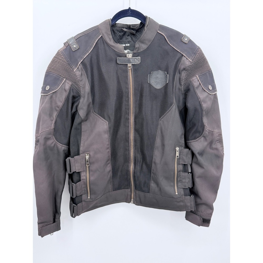 Harley-Davidson Riding Jacket Men M Black Mesh Moto Biker Tactical Rare 2011